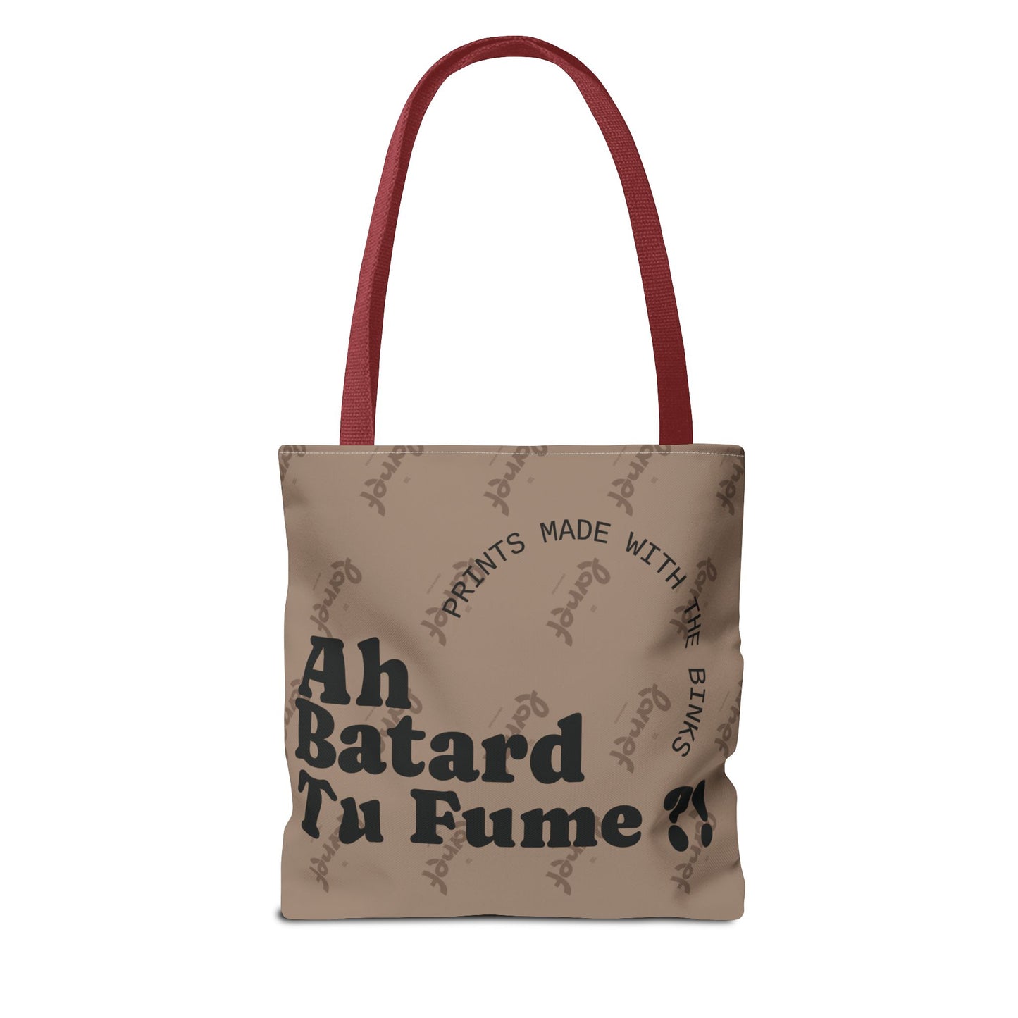 Tote Bag tendance - Phrase virale française "Ah batard tu fume ?"