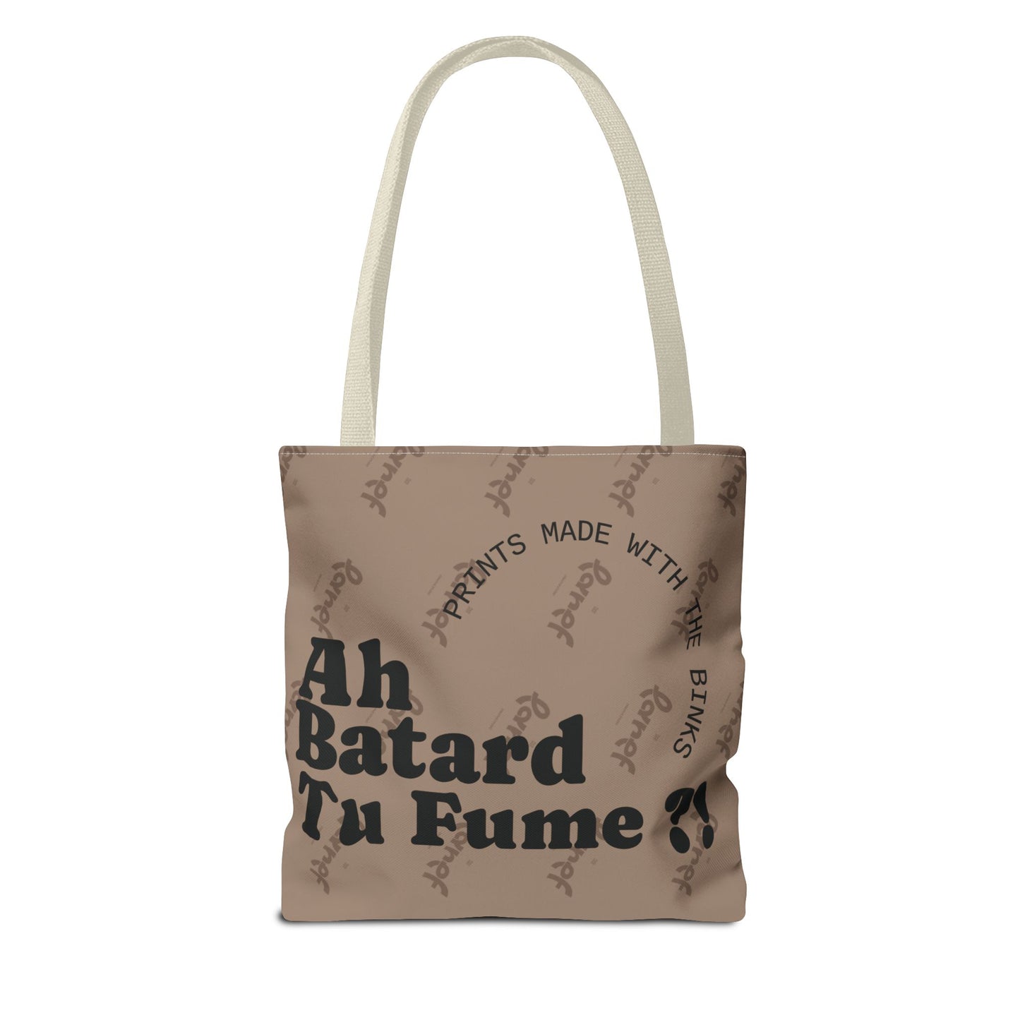 Tote Bag tendance - Phrase virale française "Ah batard tu fume ?"